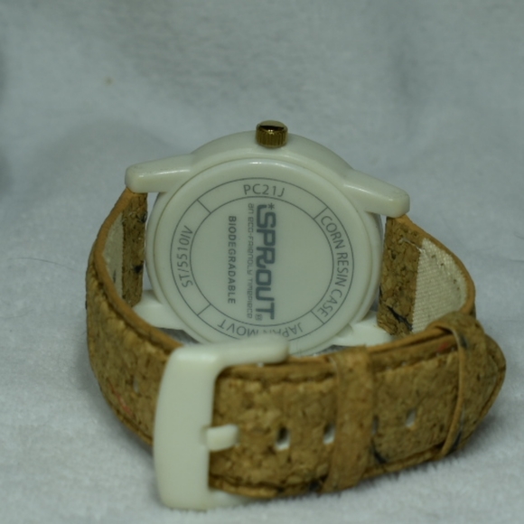 Sprout Diamond Organic Biodegradable Watch with Cork Band - Picture 6 of 7